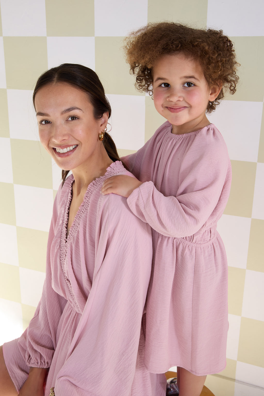 Polyester Women's Mini Dress Pleated Elastic Waist