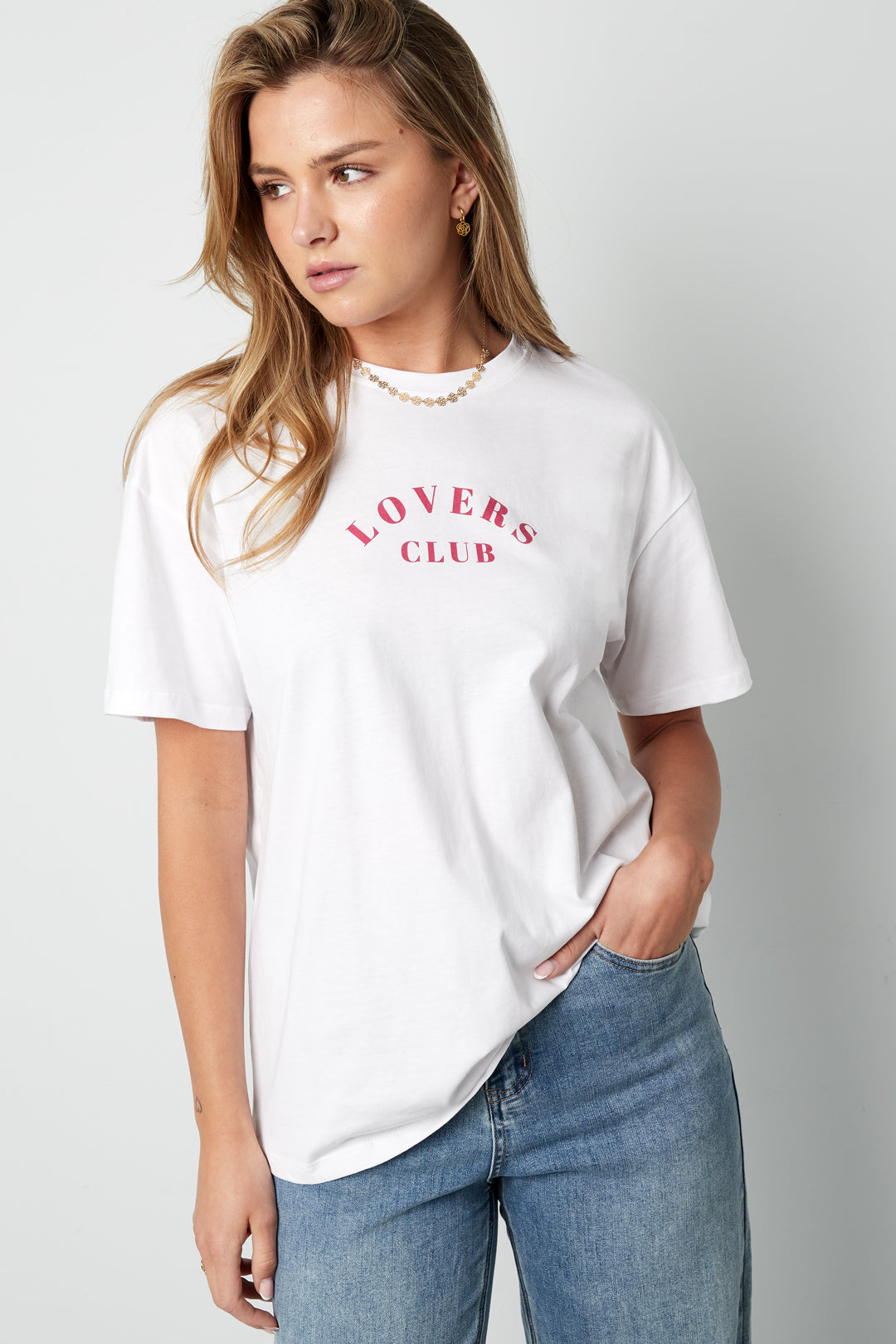 Cotton Women's T-shirt Casual Letters