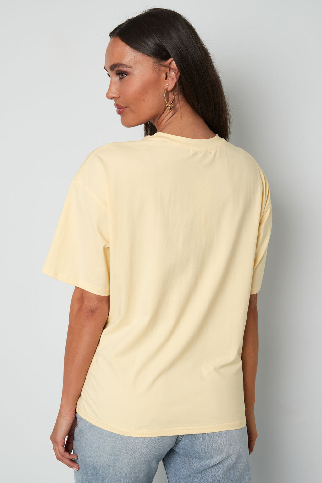 Cotton Women's T-shirt Casual Letters