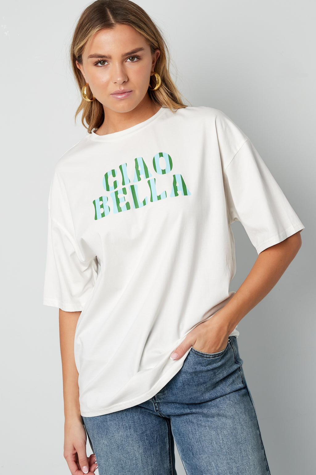 Cotton Women's T-shirt Casual Letters