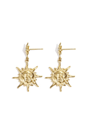 Charm Earrings Sun - Oorbellen Hangend | SERAMODE