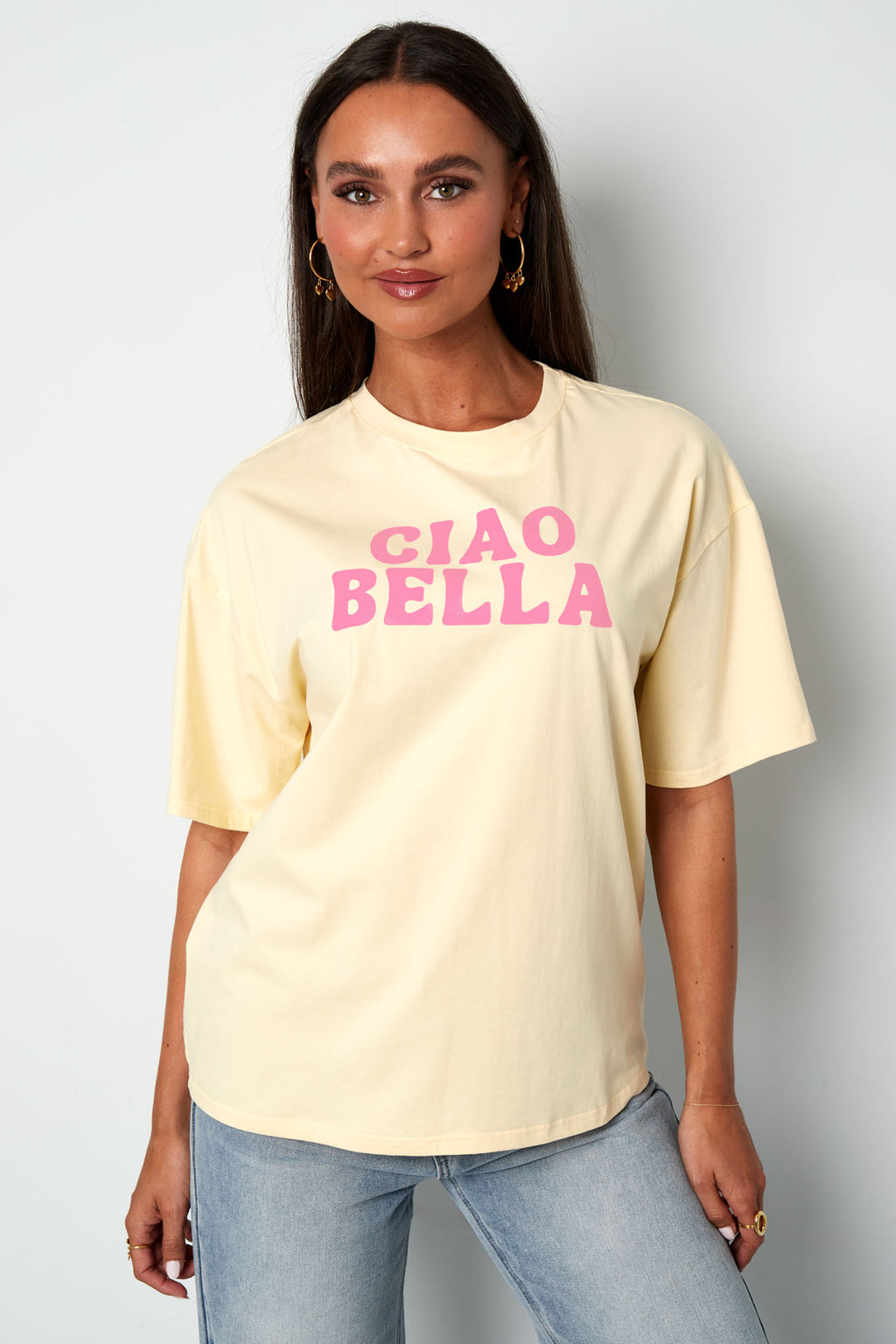 Cotton Women's T-shirt Casual Letters