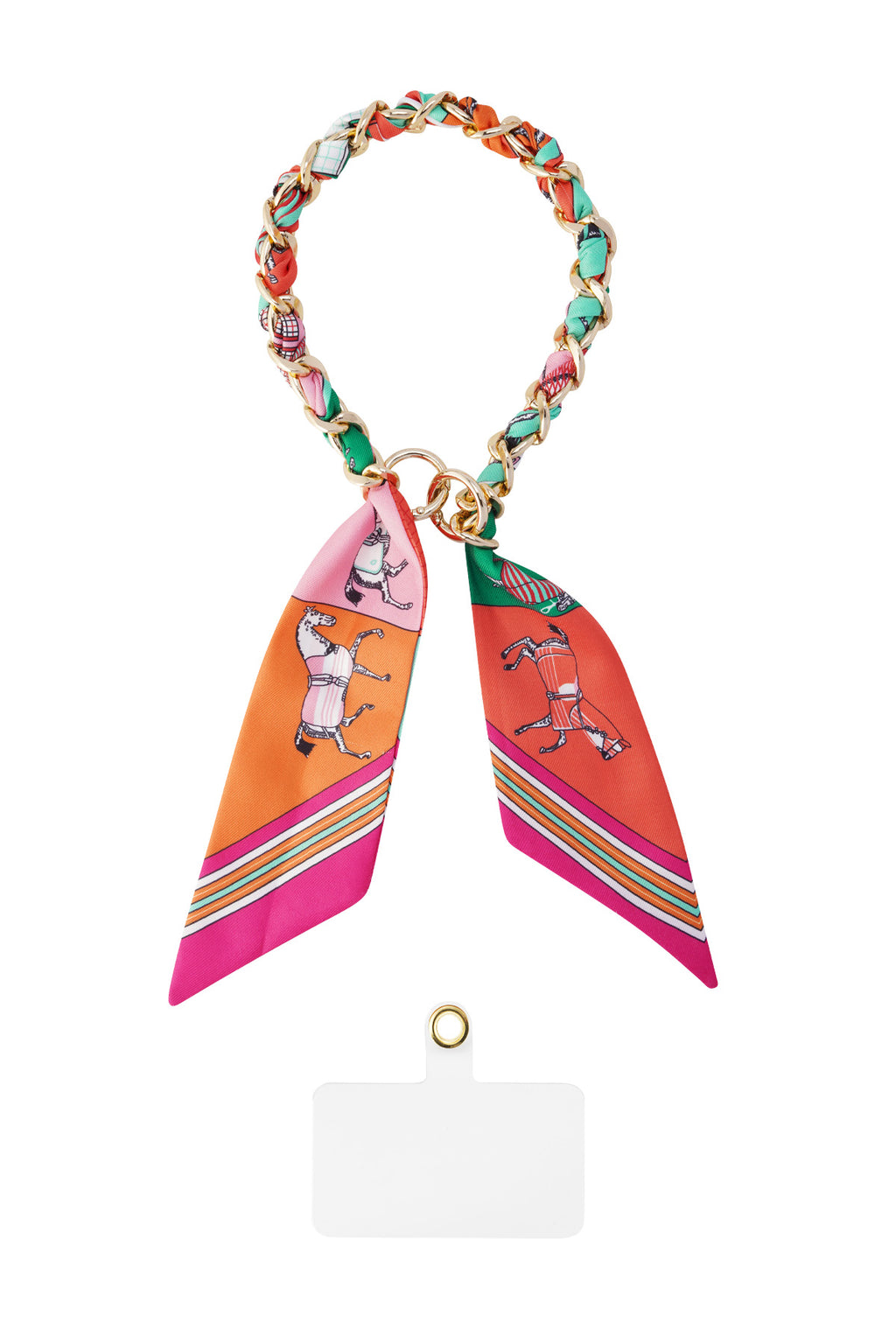 Telephone cord satin luxury - multi