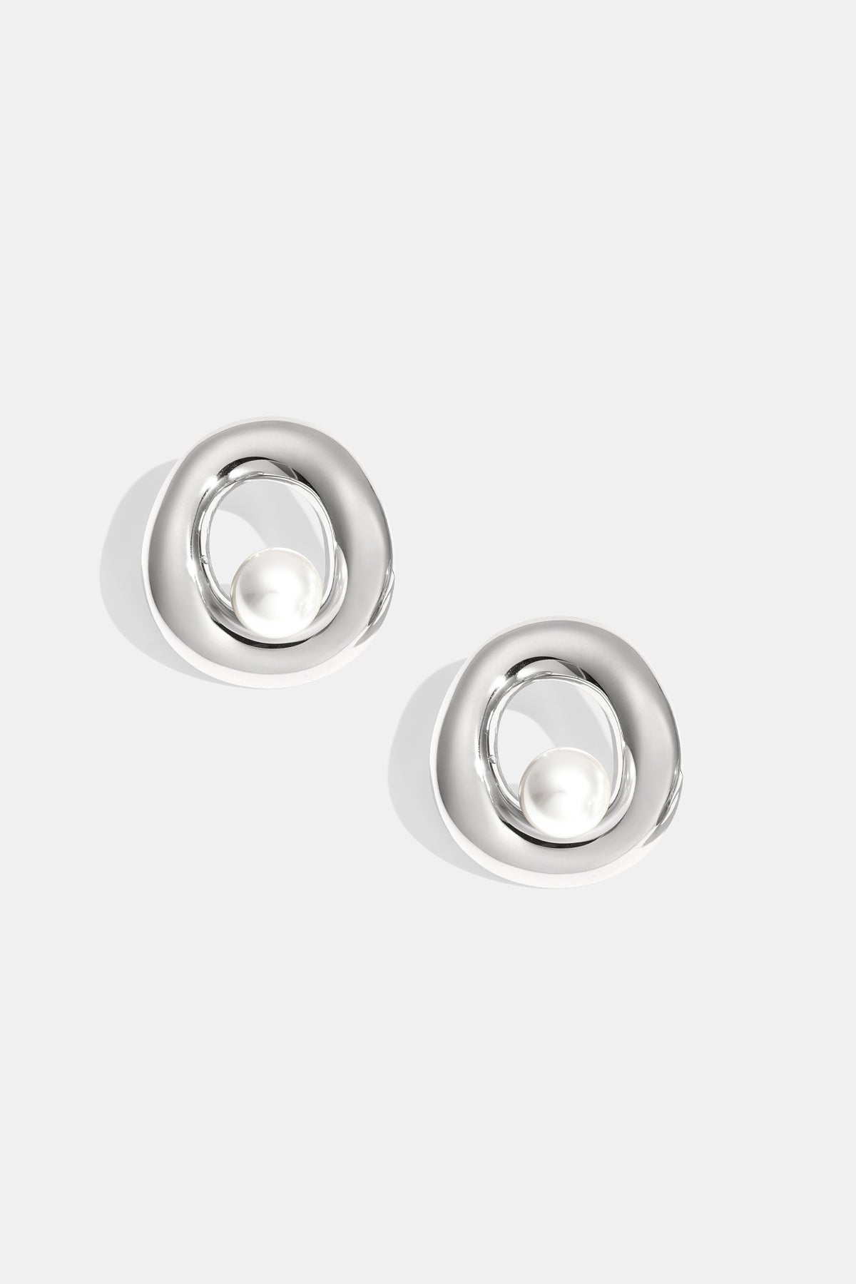 Stainless Steel Stud Earrings circle Casual Daily Simple Series Women's jewelry