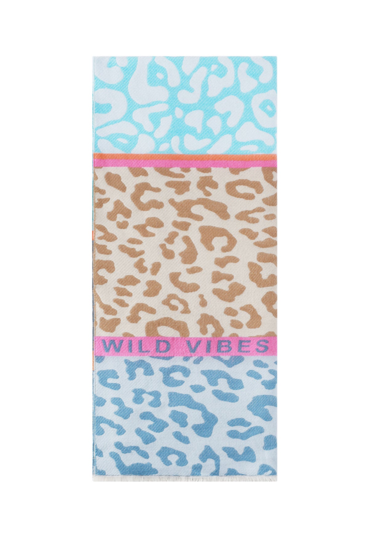 Striking Scarf with Prints and Text - Wintersjaal Dames | SERAMODE