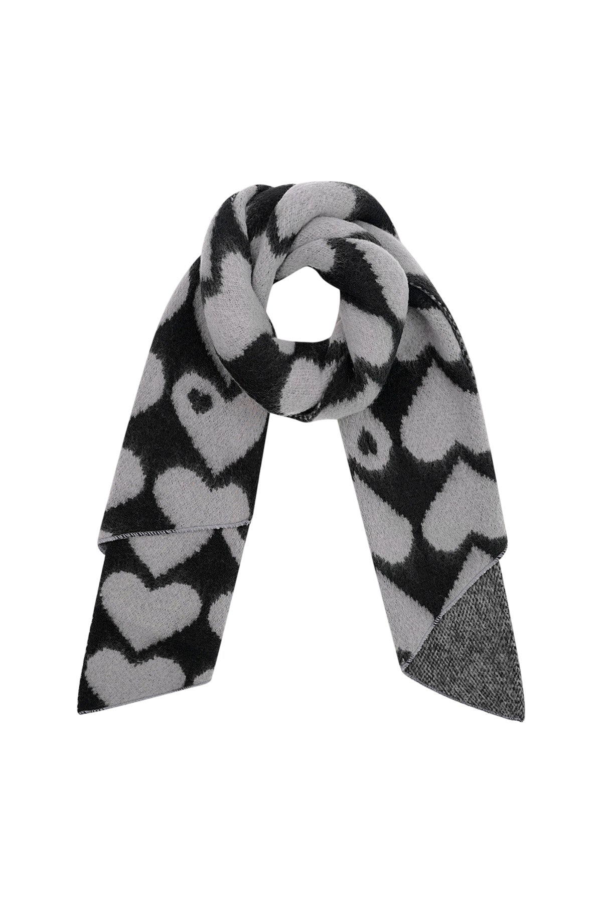 Hearts winter scarf