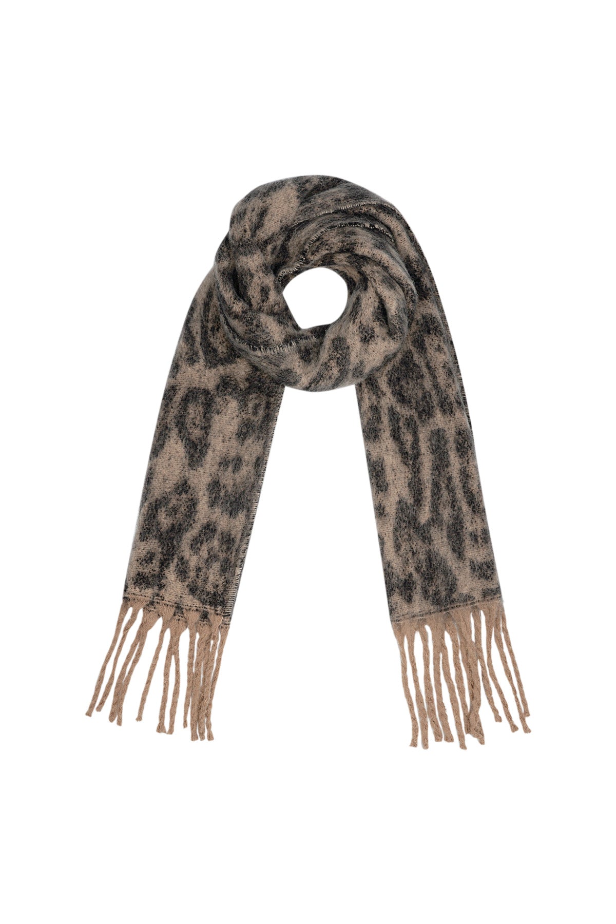 Leopard print scarf