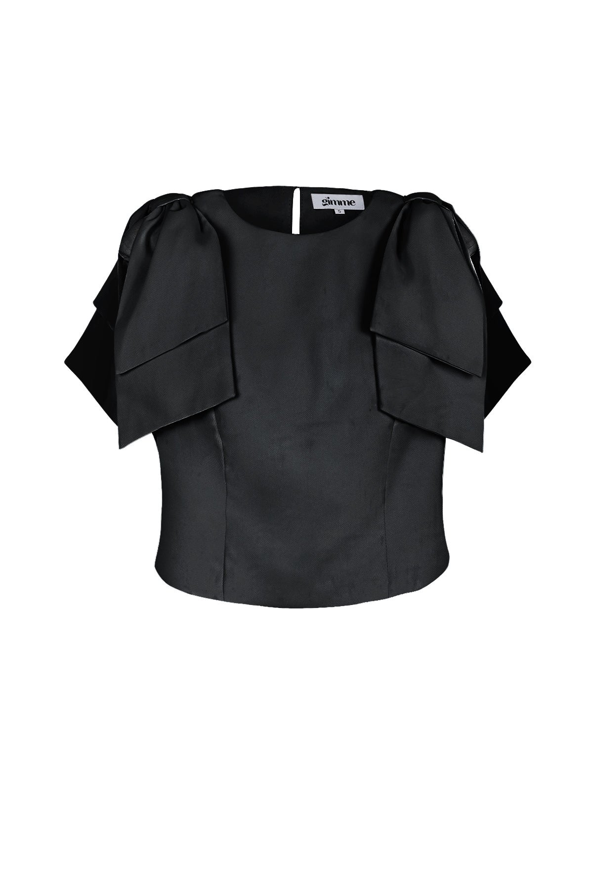 Polyester Women's Short Sleeve Top Ruffle Shoulder Design