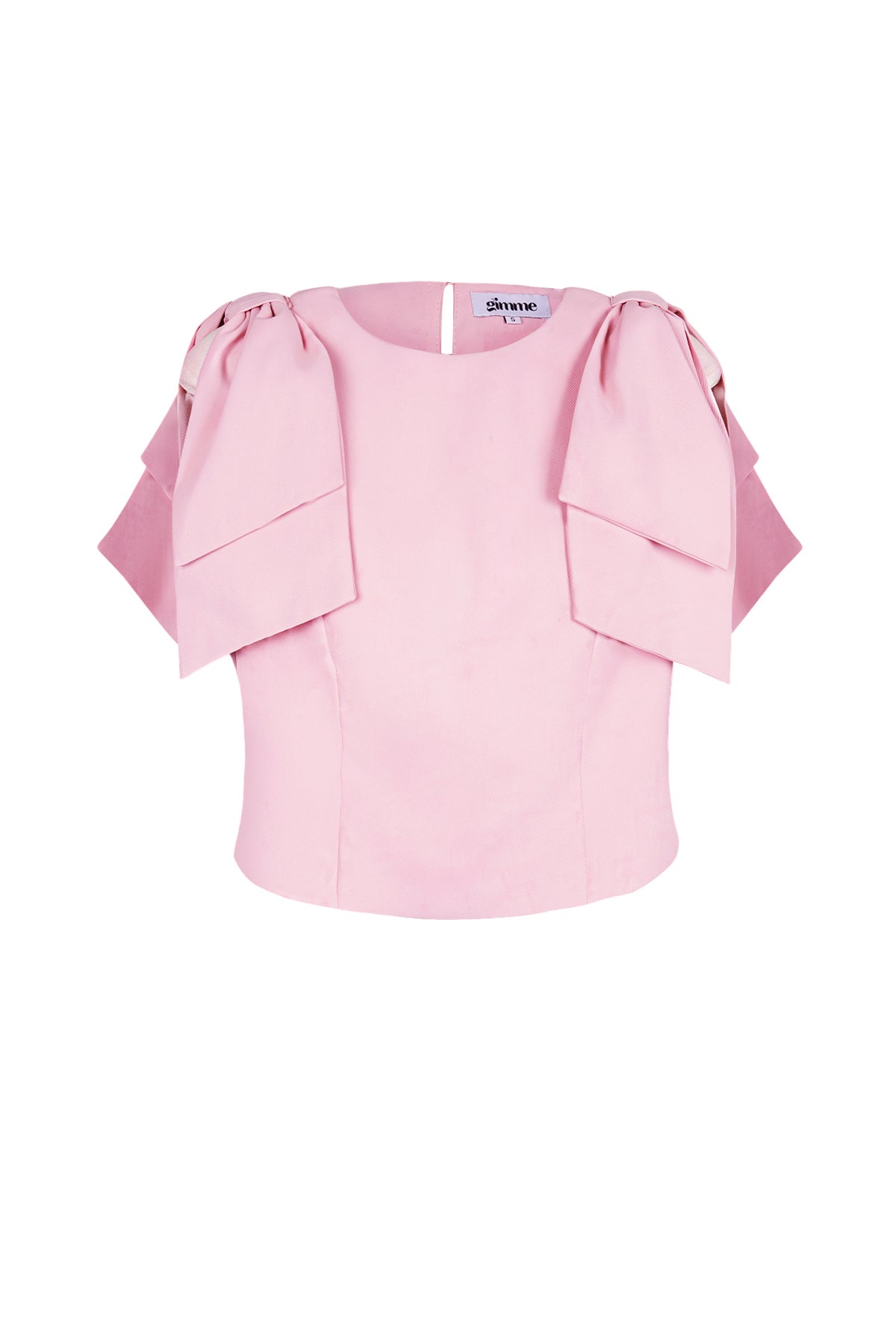 Polyester Women's Short Sleeve Top Ruffle Shoulder Design