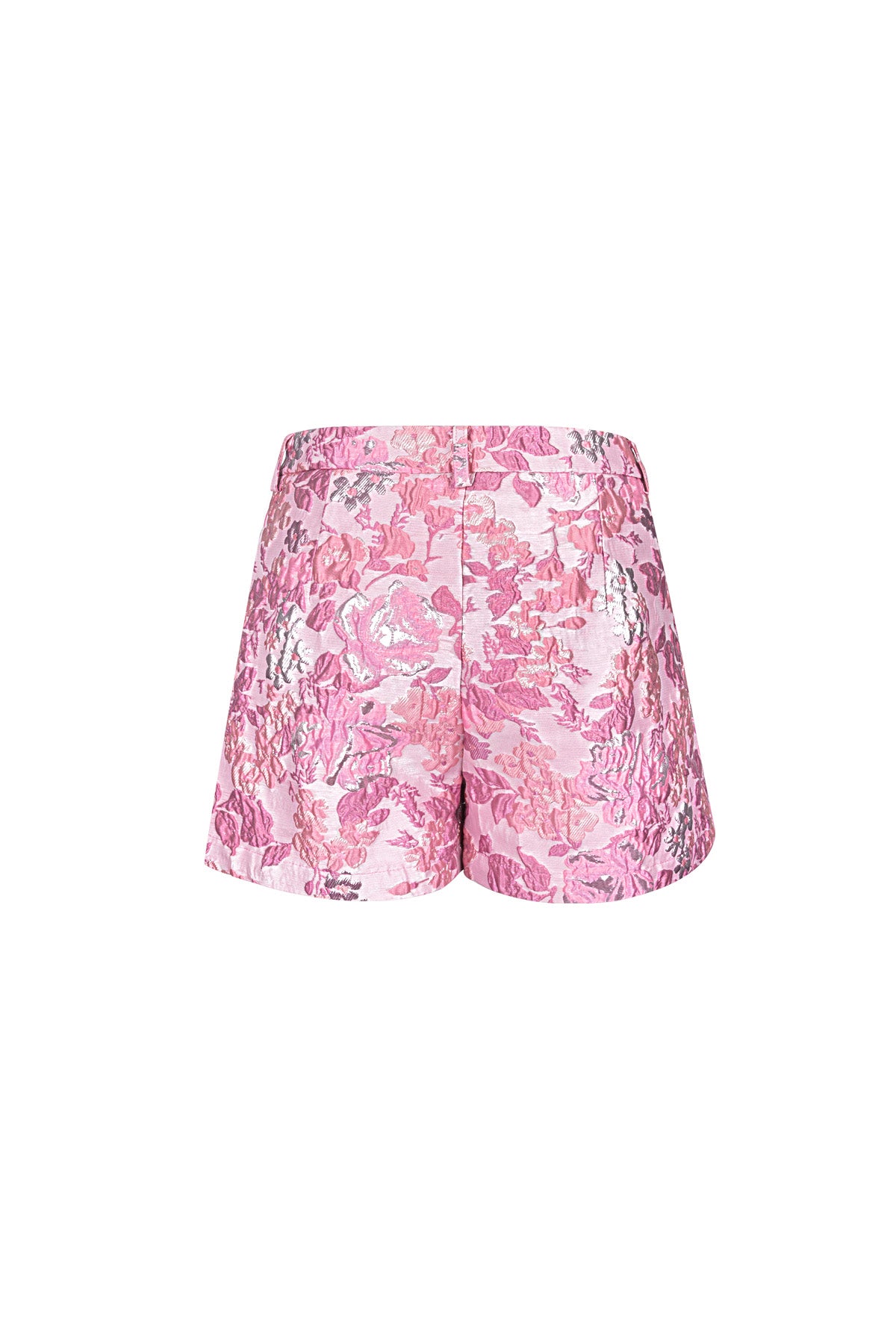 Woven Polyester Fiber Women's Shorts Elegant Floral Print