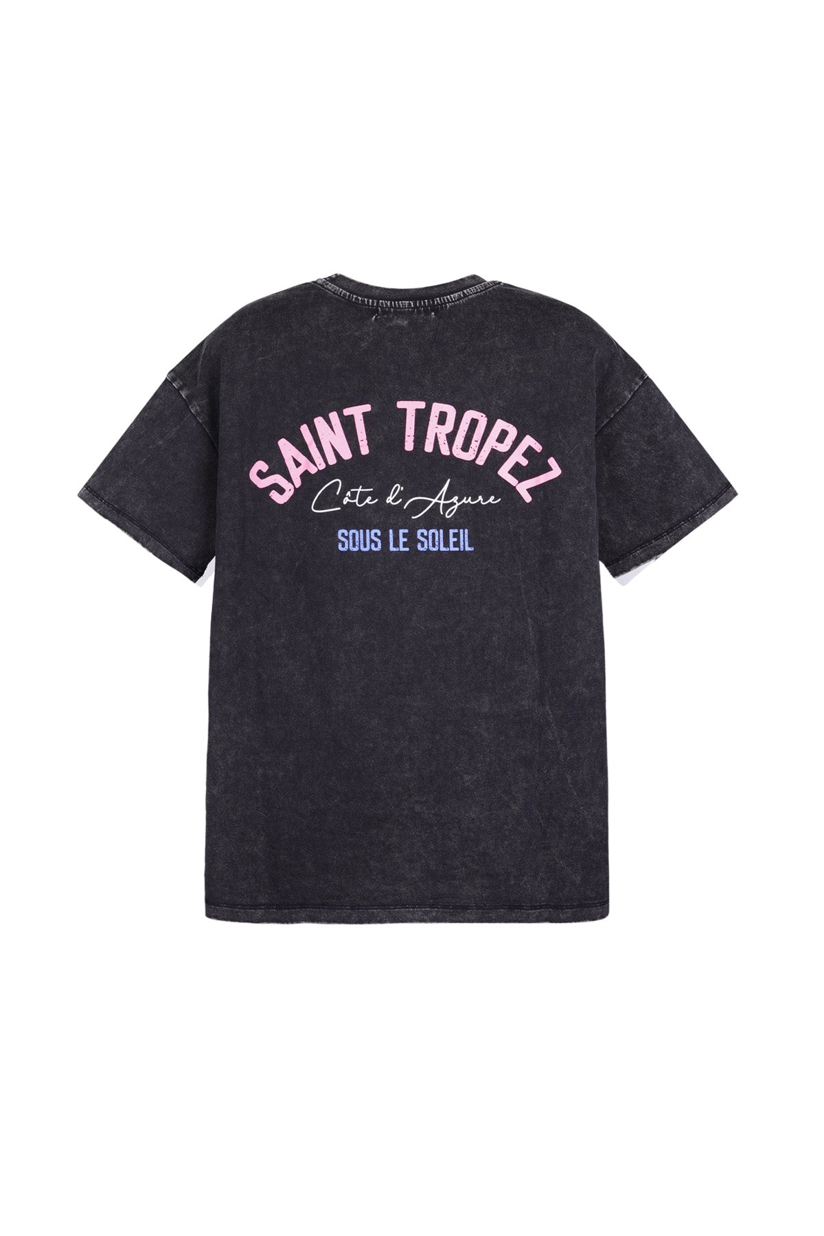 Cotton Women's T-shirt Oversized Saint Tropez Print