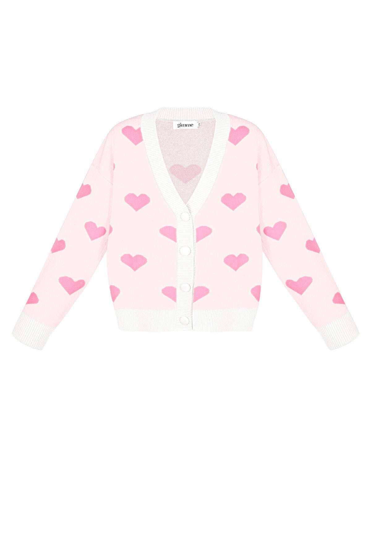 Viscose Knitted Women's Cardigan Cute Heart Pattern Fall/Winter