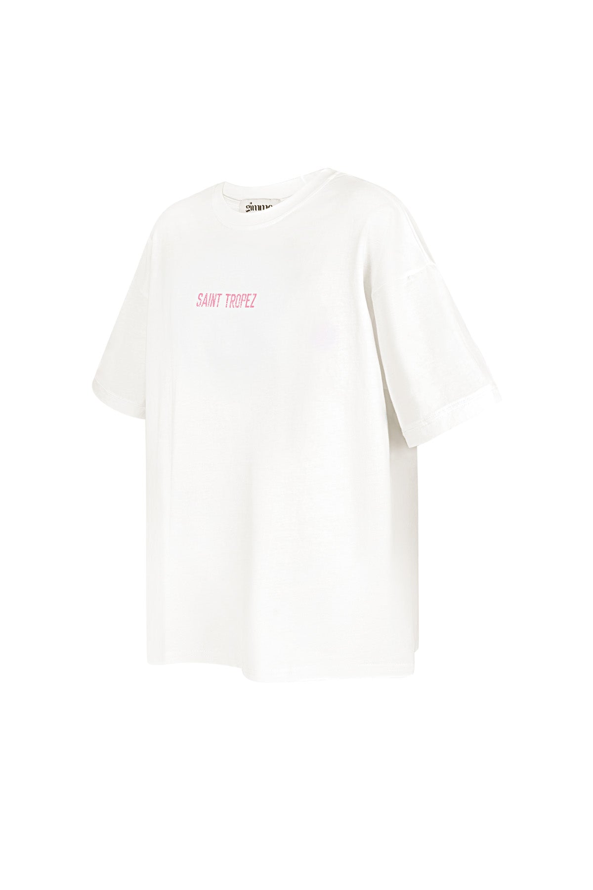 Cotton Women's T-shirt Oversized Saint Tropez Print