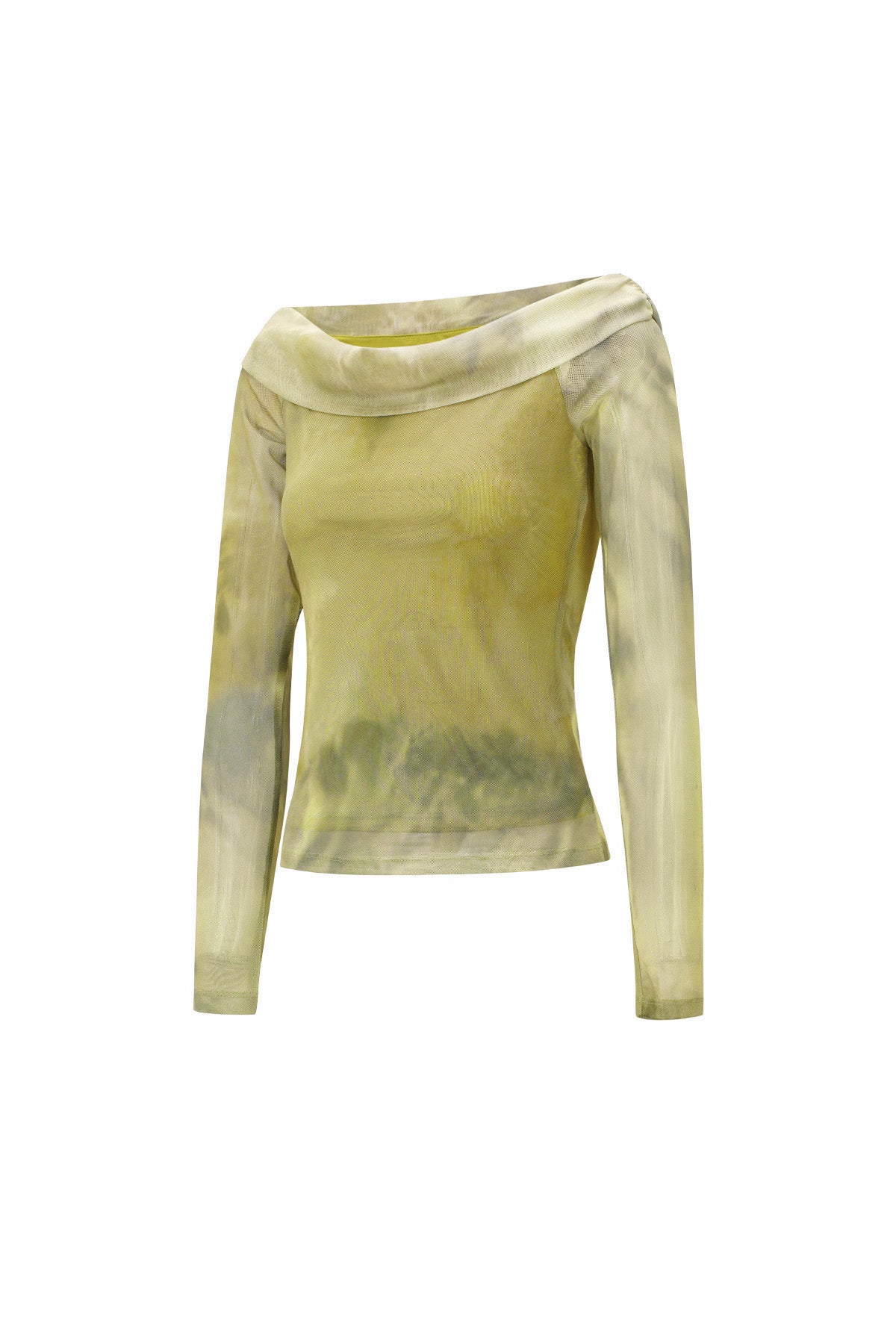 Woven Polyester Women's Long Sleeve Top Elegant Solid Color Spring/Summer