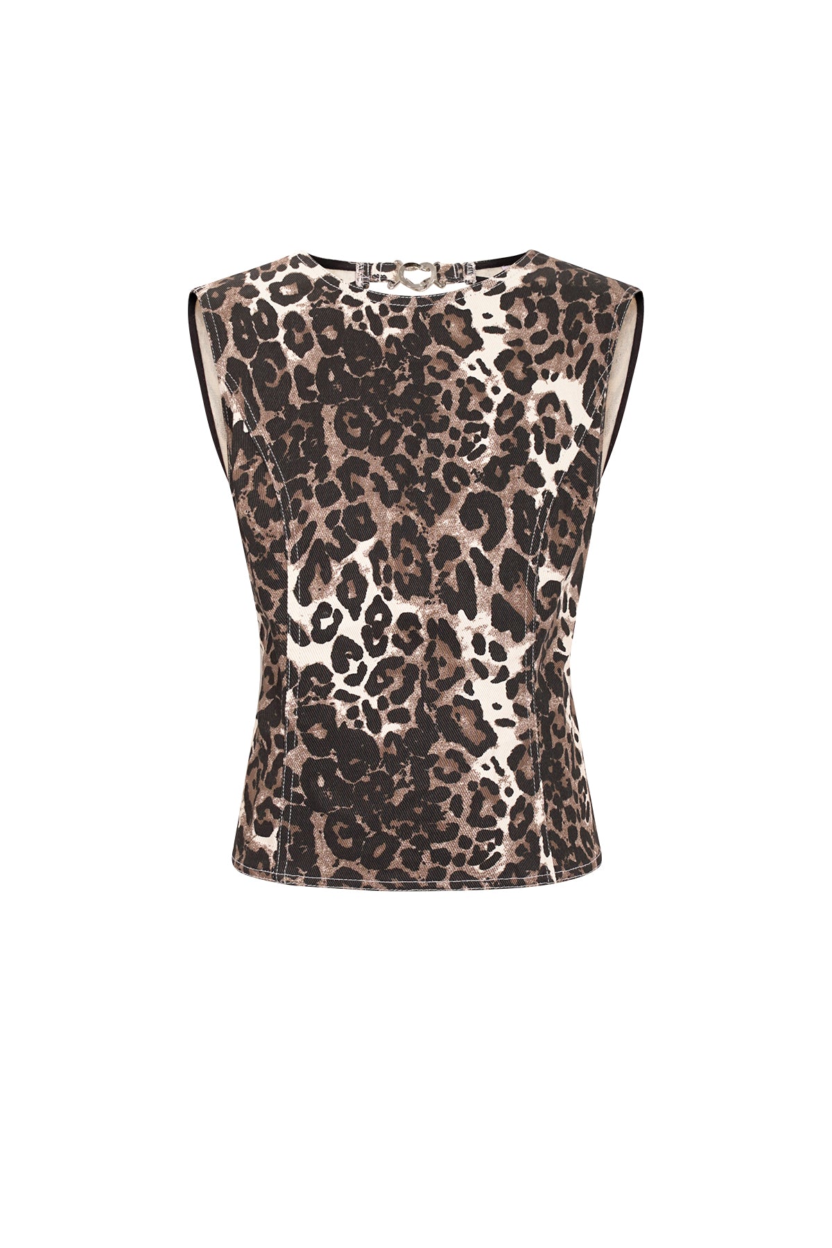 Sleeveless Top Leopard Print Sexy - Mouwloze Top Dames | SERAMODE