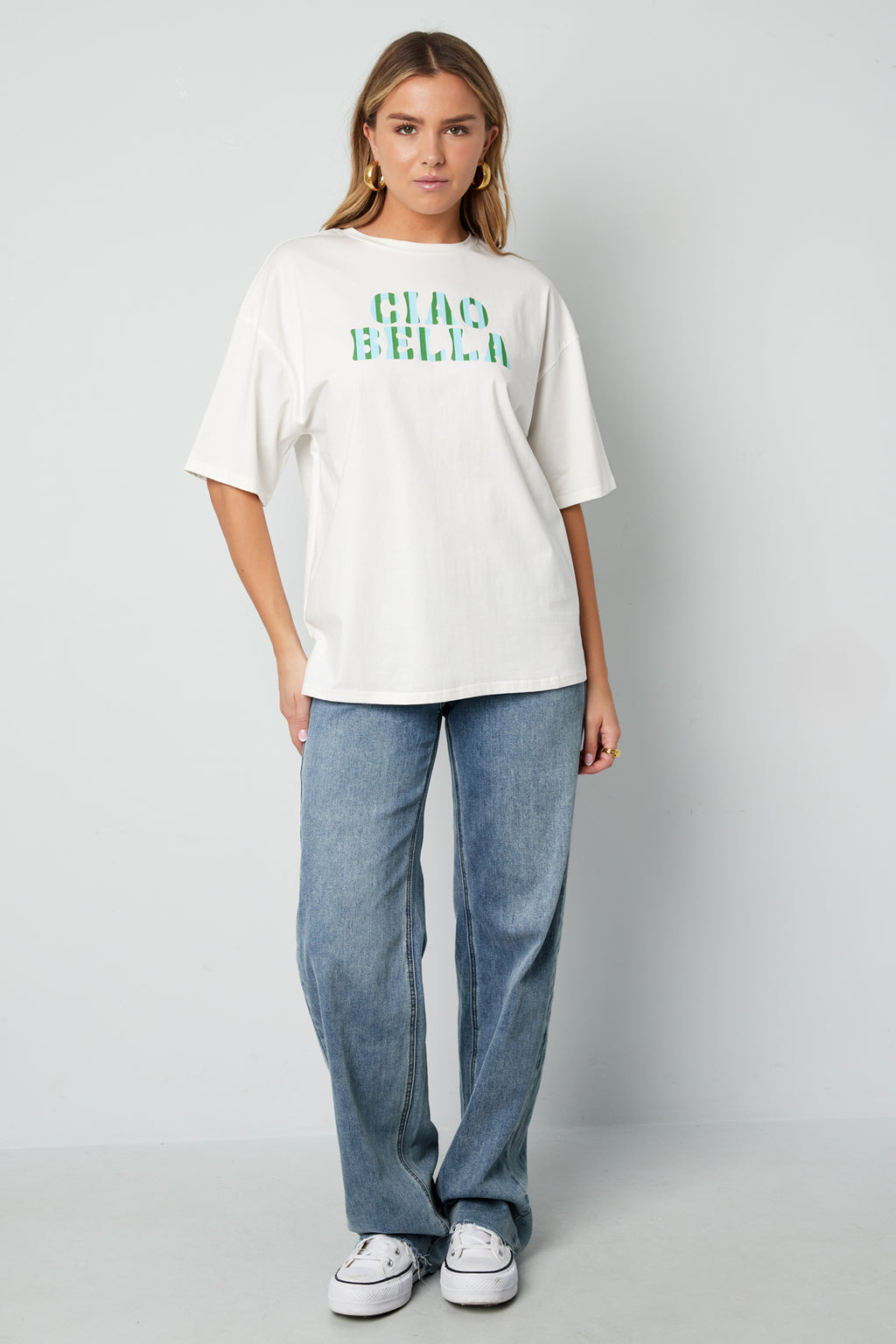 Cotton Women's T-shirt Casual Letters