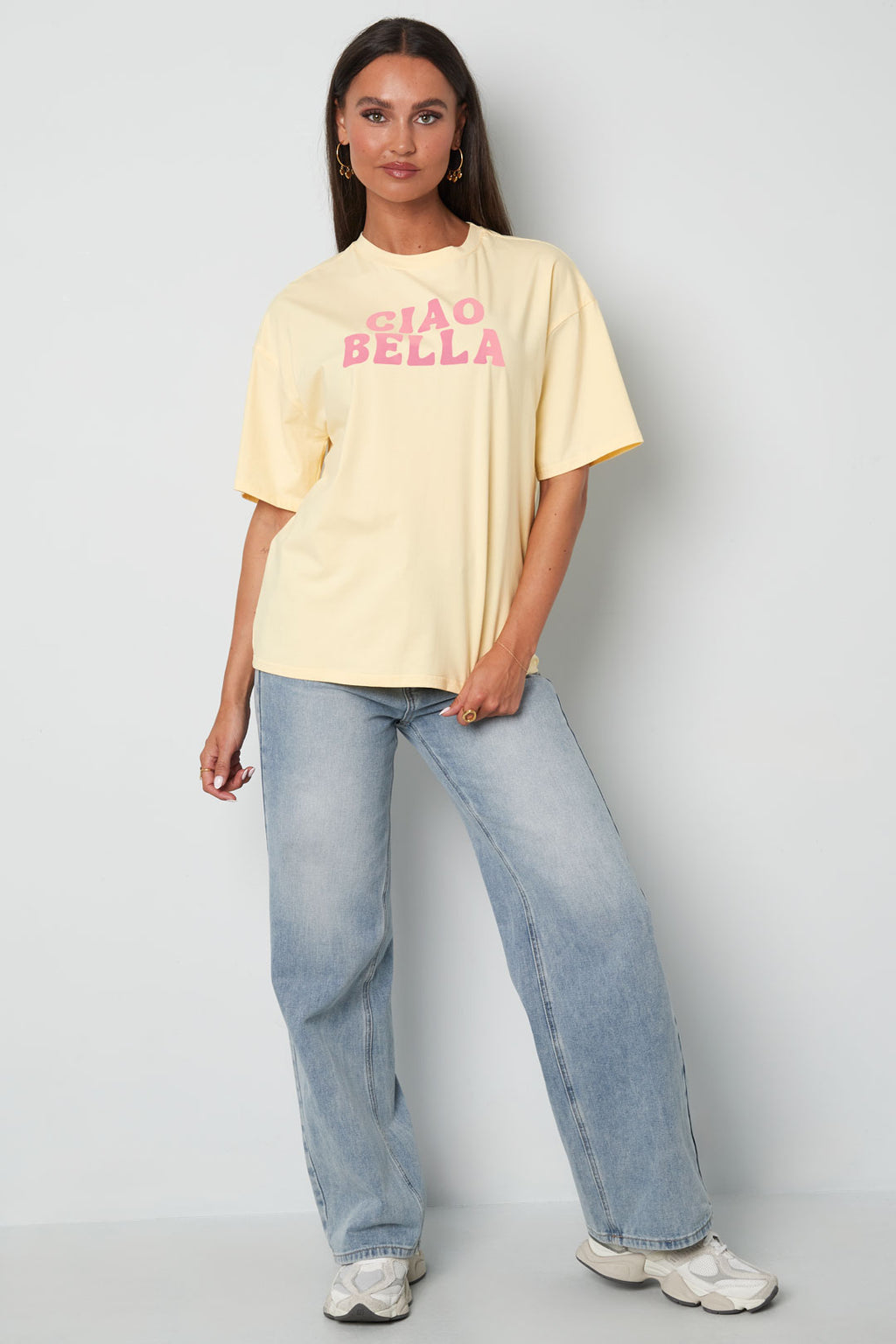 Cotton Women's T-shirt Casual Letters