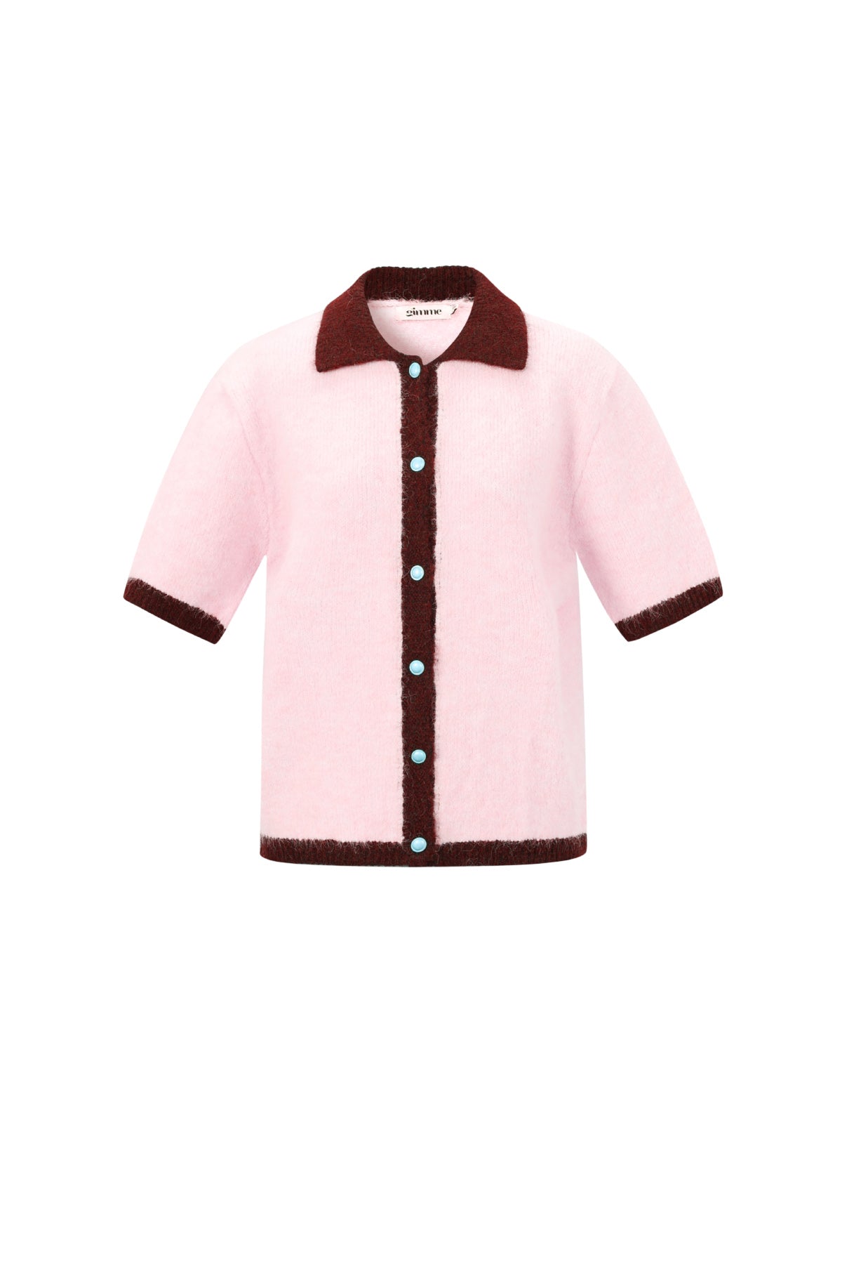 Women's Knit Cardigan Color Clash - Dames Vest | SERAMODE